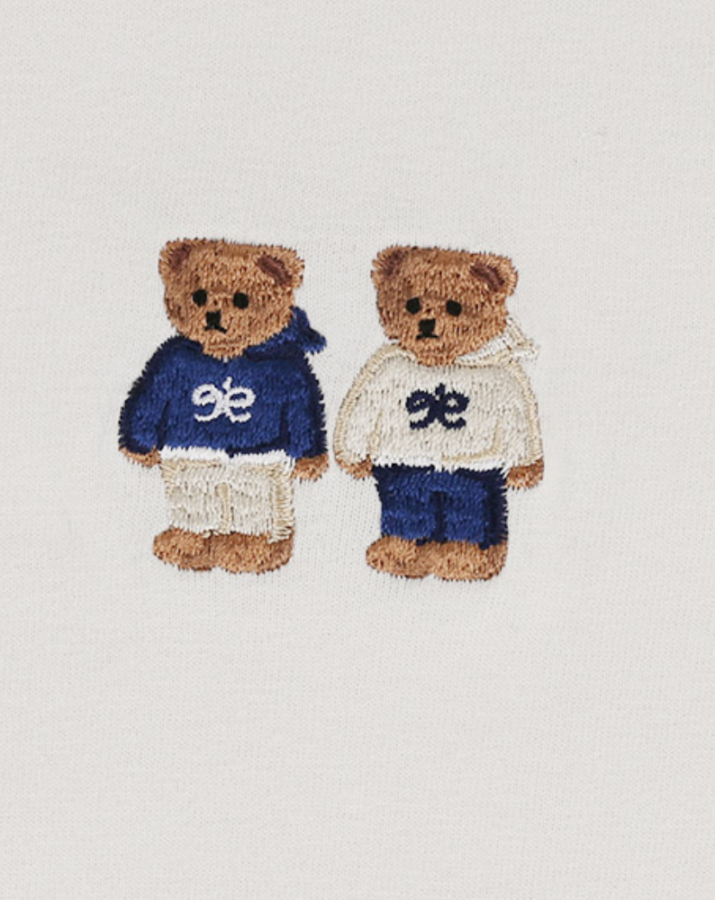 Twinlook Bear T-shirt Ivory