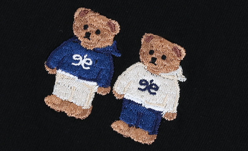 Twinlook Bear T-shirt Black