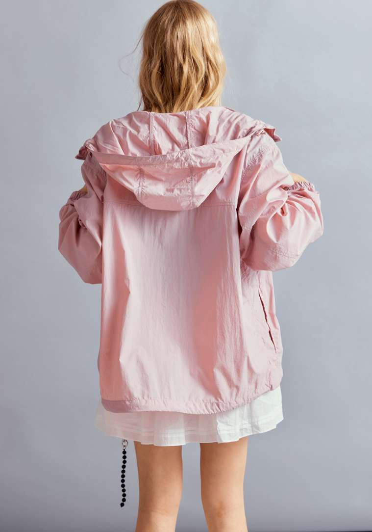 Steve Packable Windbreaker Light Pink