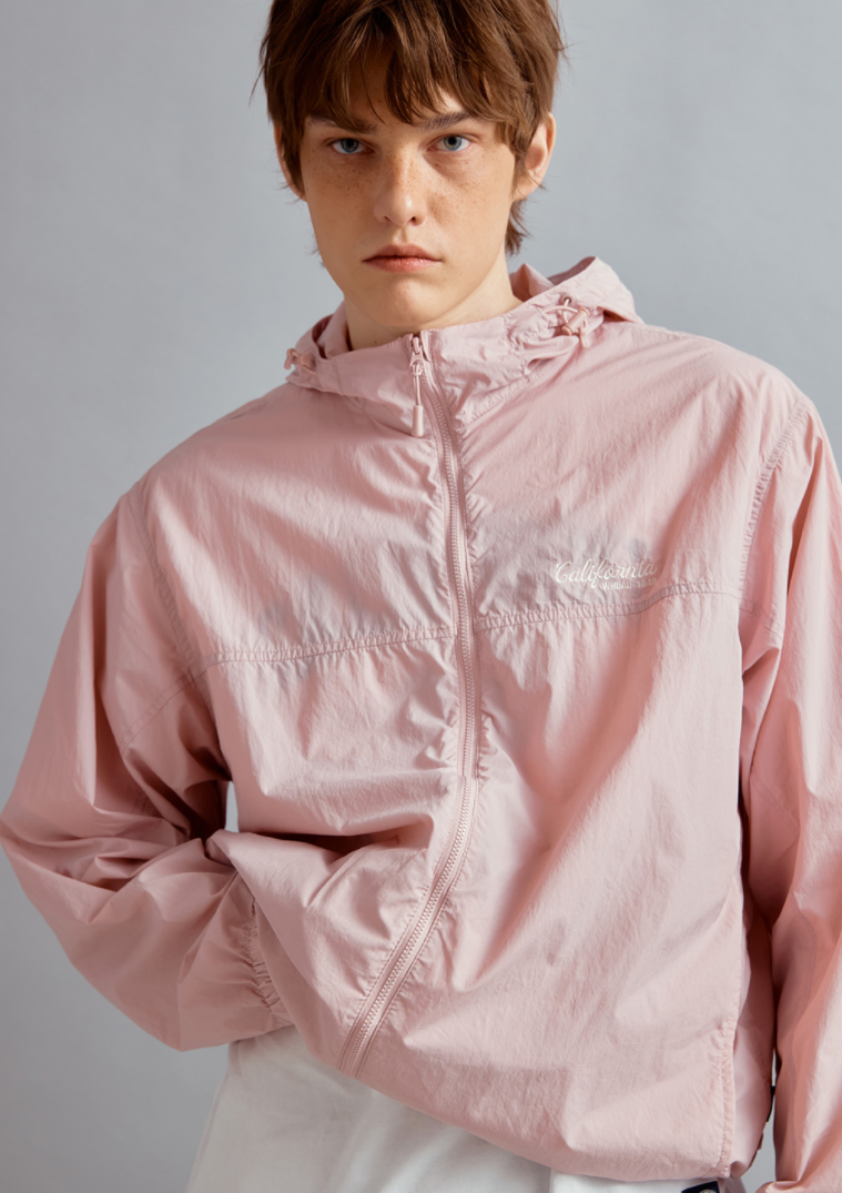 Steve Packable Windbreaker Light Pink