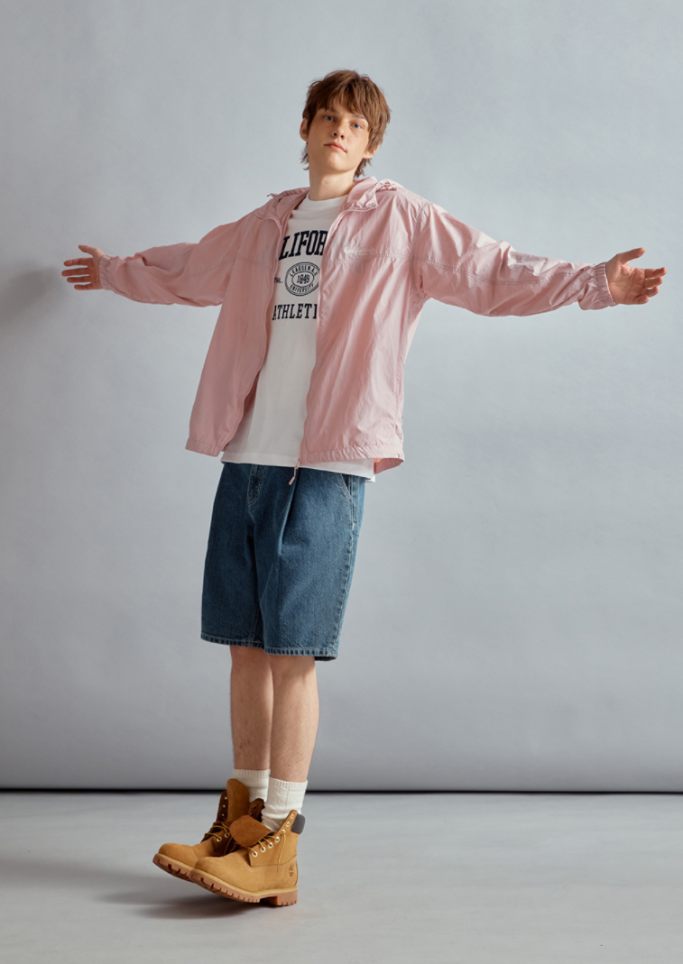 Steve Packable Windbreaker Light Pink