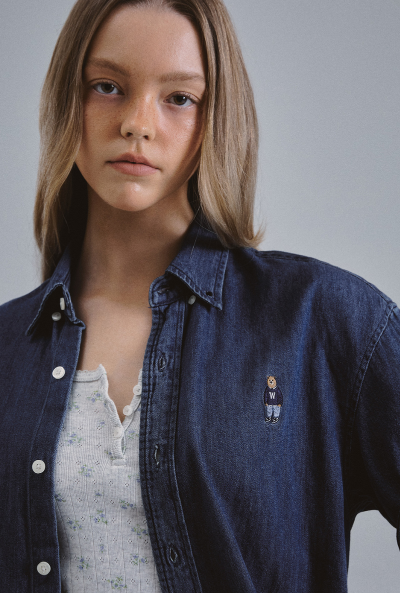 Steve Denim Short Sleeve Shirts Indigo