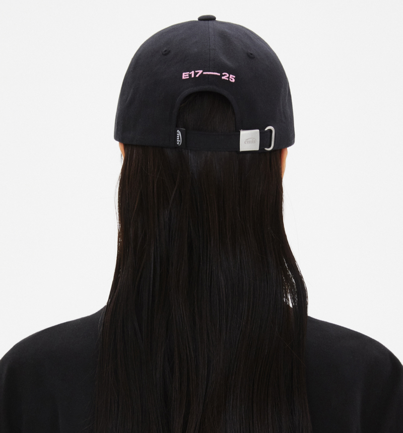 Heart Ball Cap Black Pink