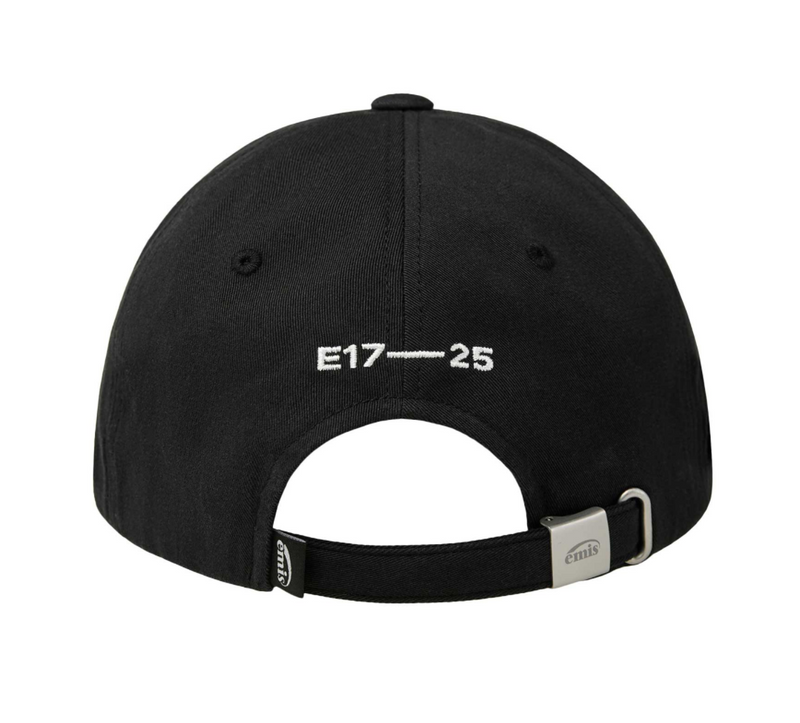 Heart Ball Cap Black White