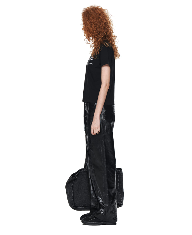 Matin Heritage Crop Top in Black