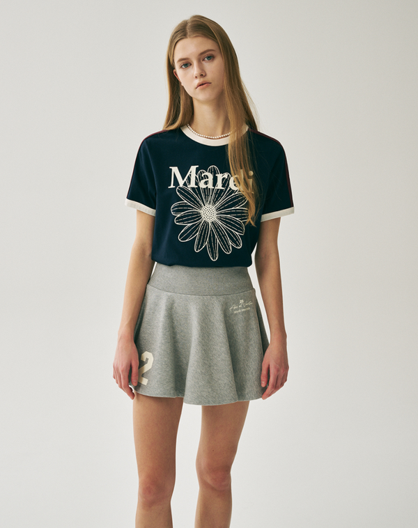 Linger Tshirt Flowermardi Navy Ivory