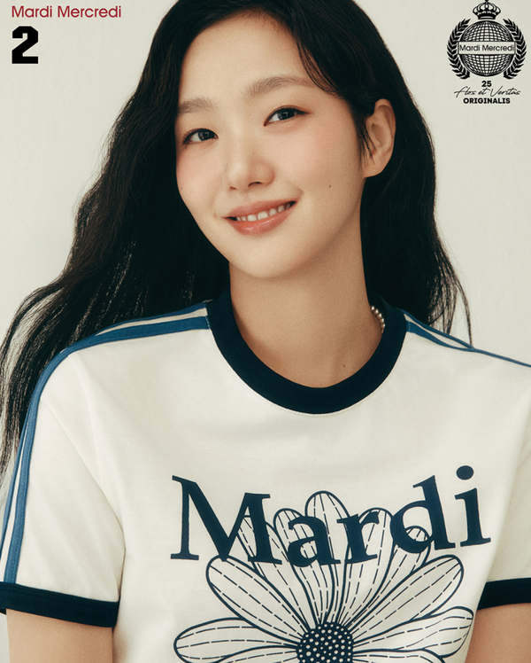 Linger Tshirt Flowermardi Ivory Navy