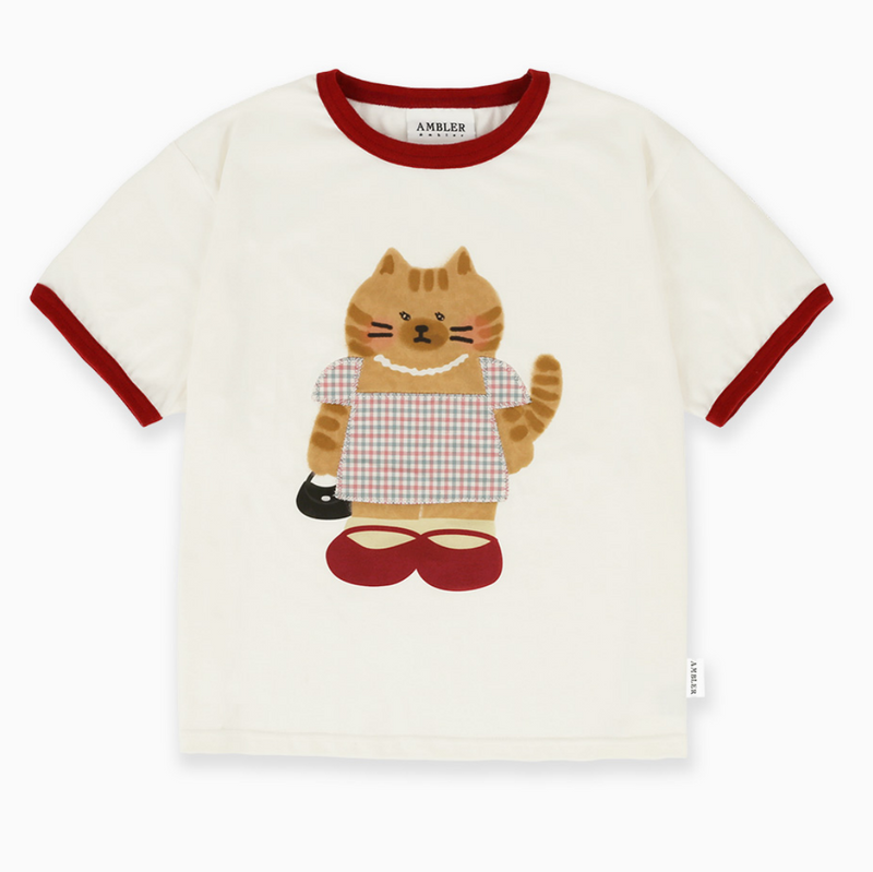 Cat in a Dress T-shirt Ivory