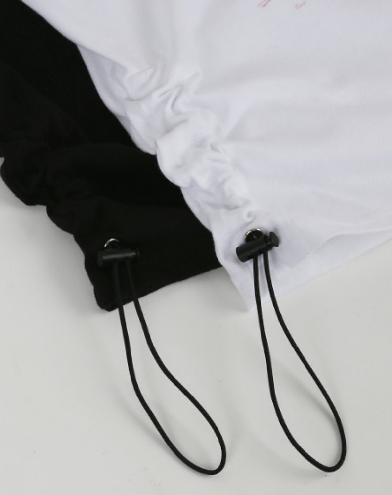 Rabbit with Ribbon T-shirt Black