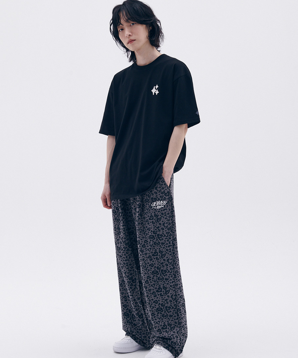 Heart Bear Leopard 2-Way Pants Dark Grey