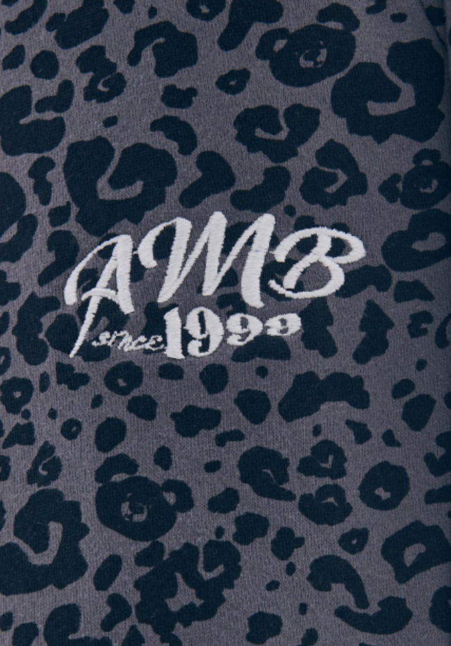Heart Bear Leopard 2-Way Pants Dark Grey