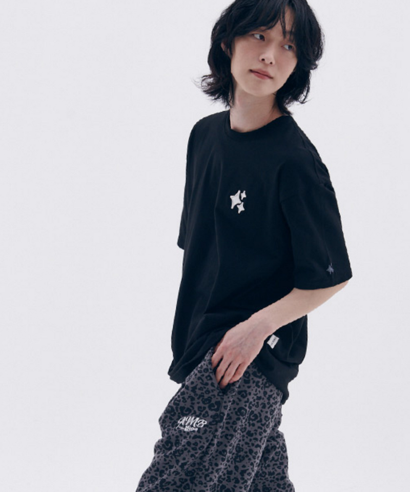 Heart Bear Leopard 2-Way Pants Dark Grey