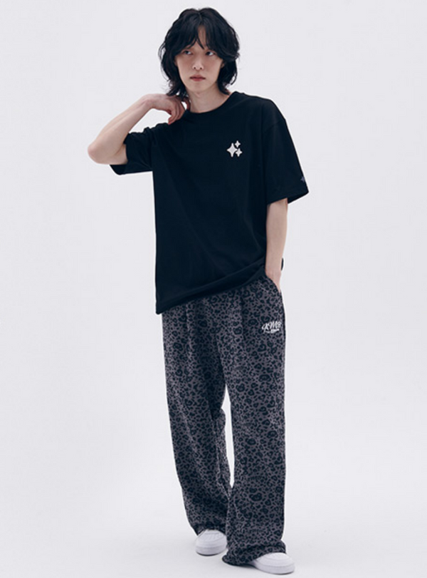 Heart Bear Leopard 2-Way Pants Dark Grey