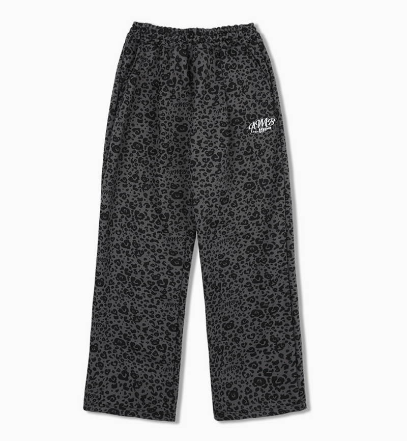 Heart Bear Leopard 2-Way Pants Dark Grey