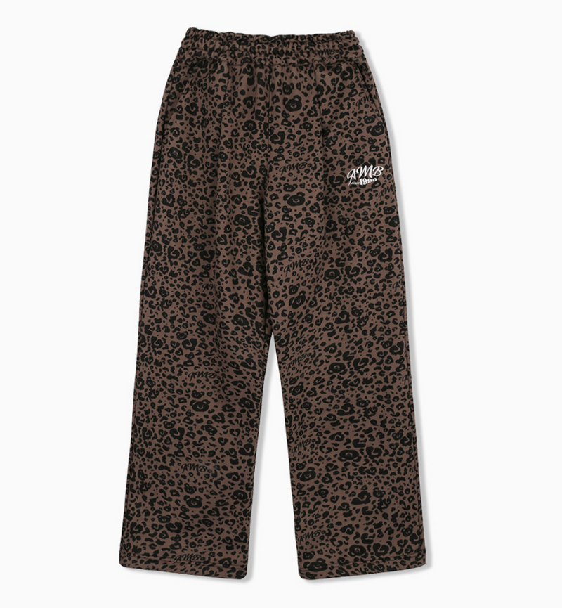 Heart Bear Leopard 2-Way Pants Brown
