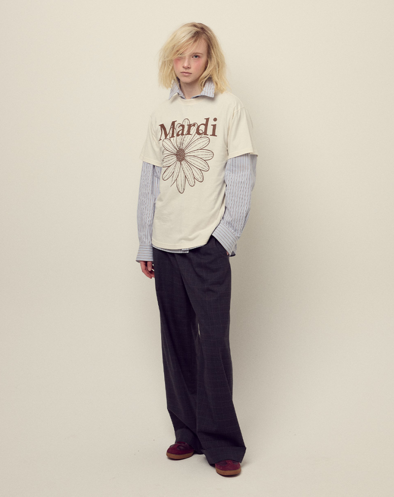 T-shirt Flowermardi Cream Brown