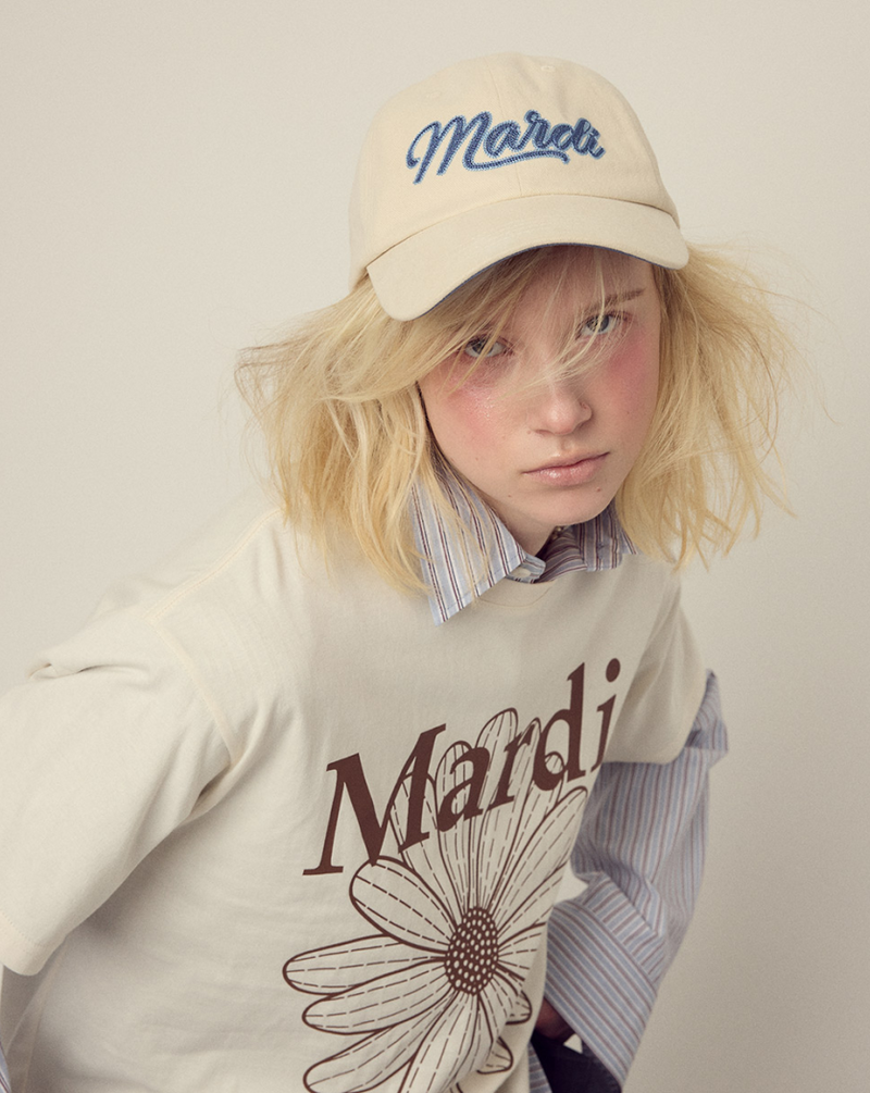 T-shirt Flowermardi Cream Brown