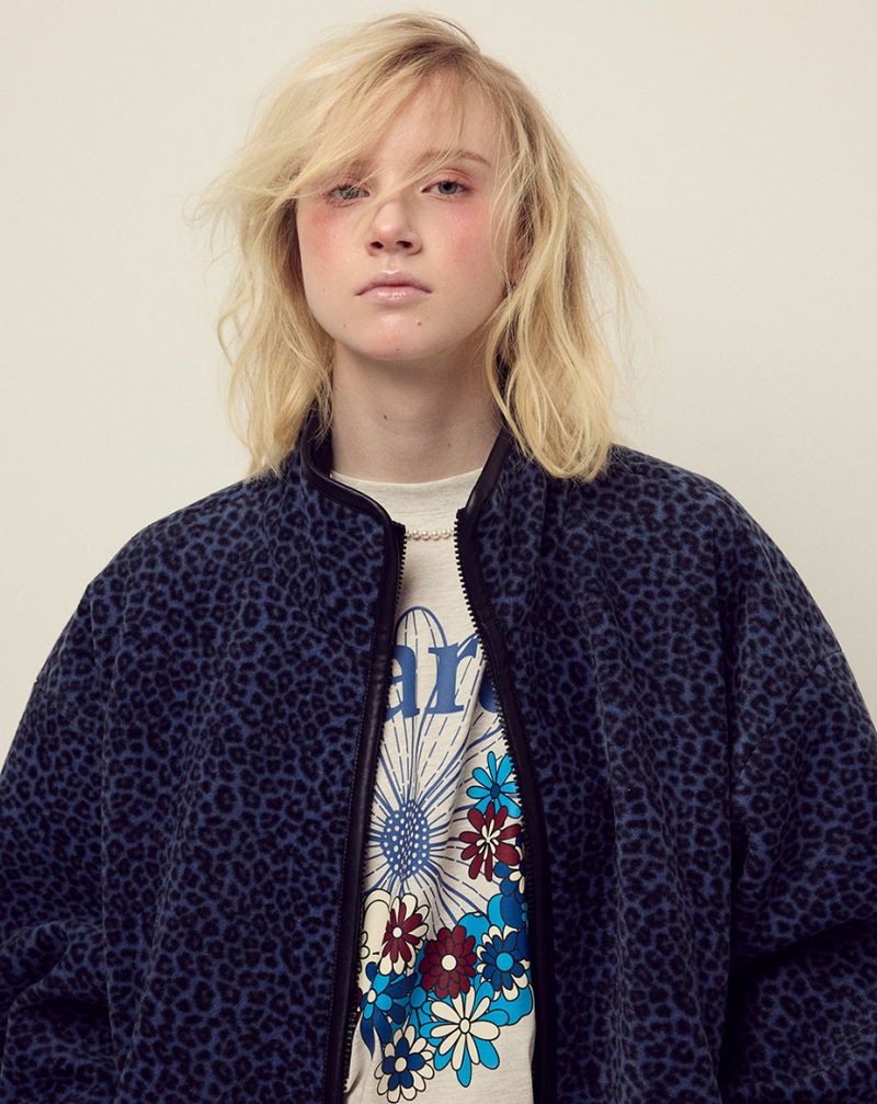 T-shirt Flowermardi Jardin Oatmeal Blue