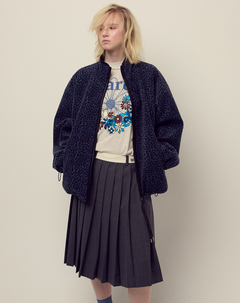 T-shirt Flowermardi Jardin Oatmeal Blue
