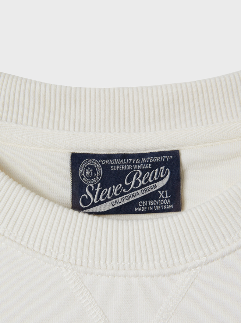 Steve Patch Sweatshirt Ivory