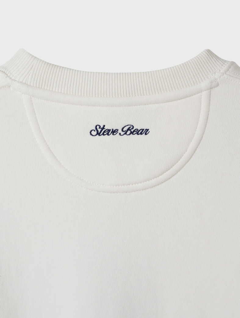 Steve Patch Sweatshirt Ivory