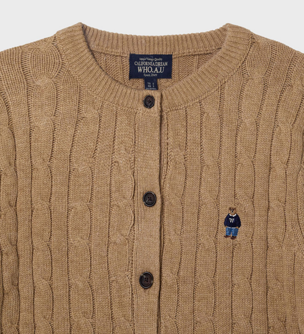 Steve Cable Cardigan Beige