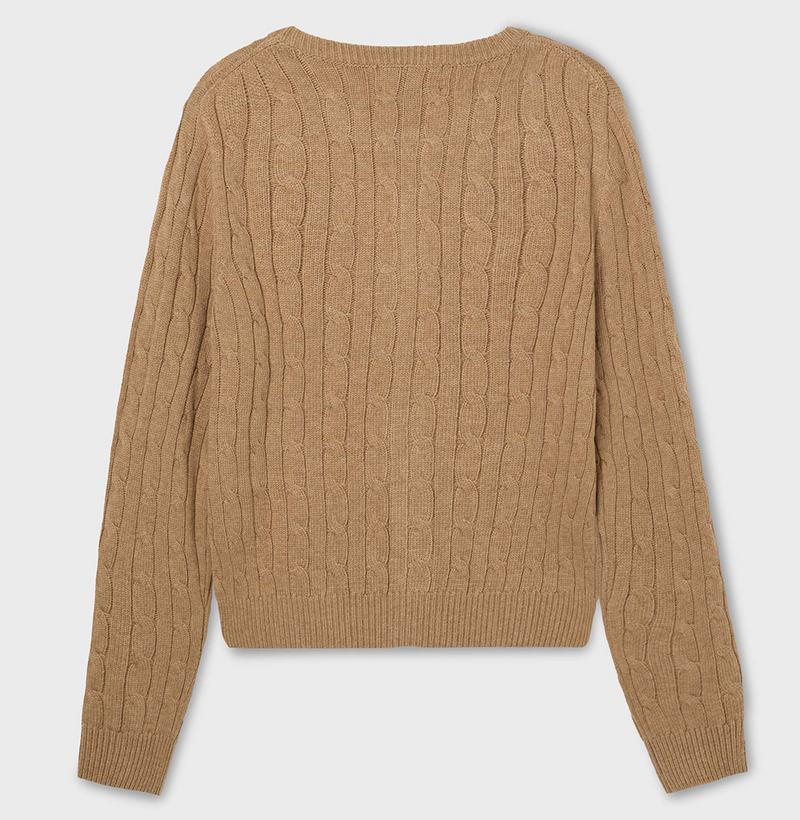 Steve Cable Cardigan Beige