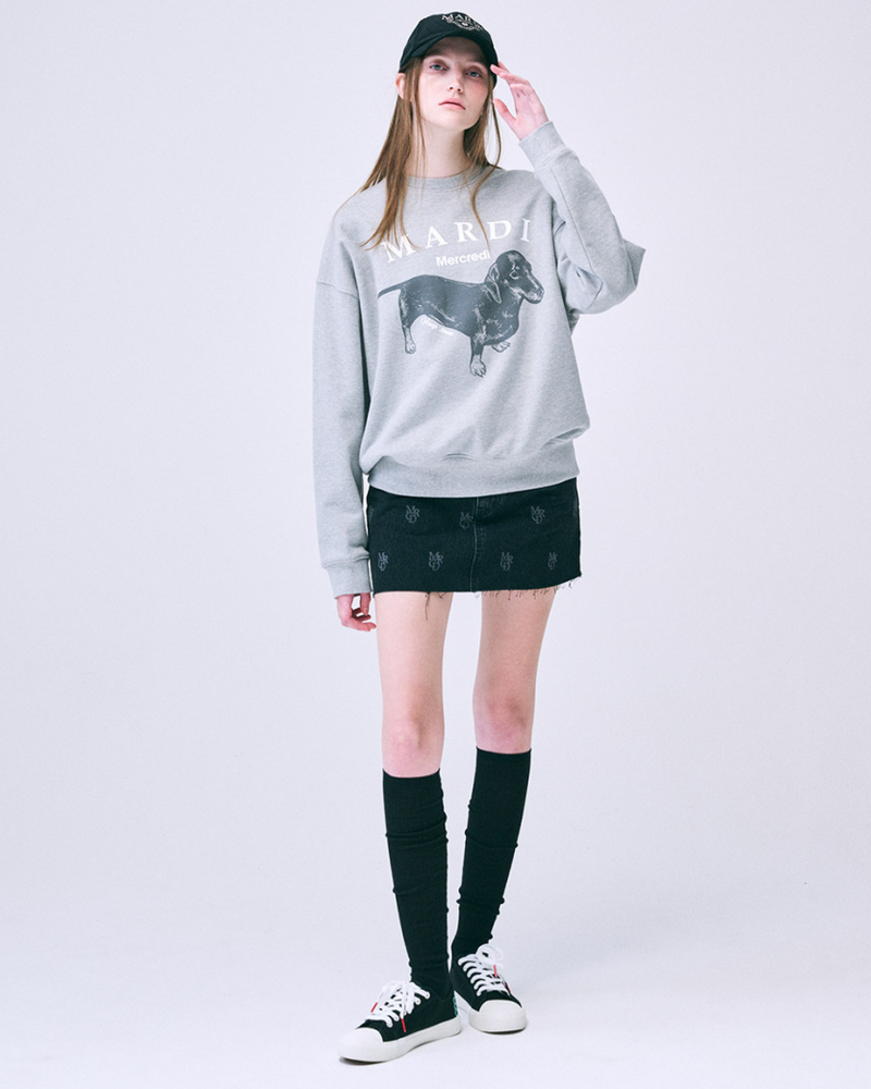 Sweatshirt Ddanji Grey White