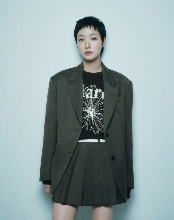 T-shirt Long Sleeve Flowermardi Brown Cream