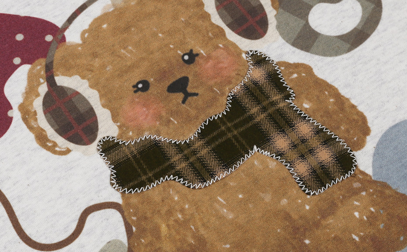 Winter Puppy Sweatshirt Oatmeal