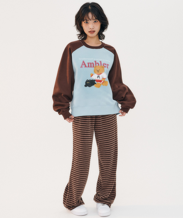 Running Bear Sweatshirt Blue