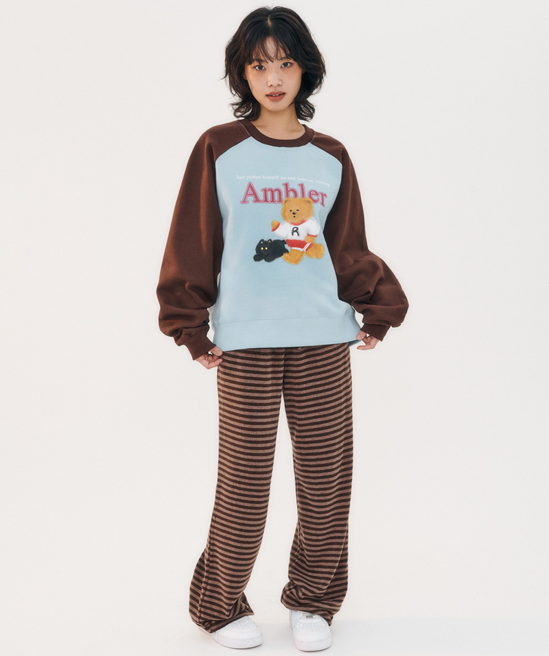 Running Bear Sweatshirt Blue
