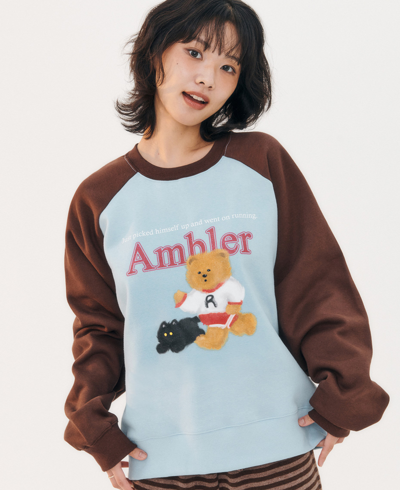 Running Bear Sweatshirt Blue
