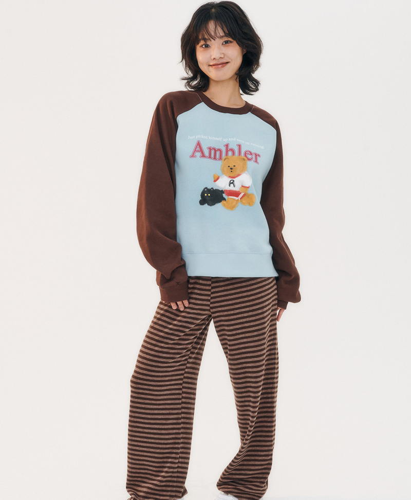 Running Bear Sweatshirt Blue