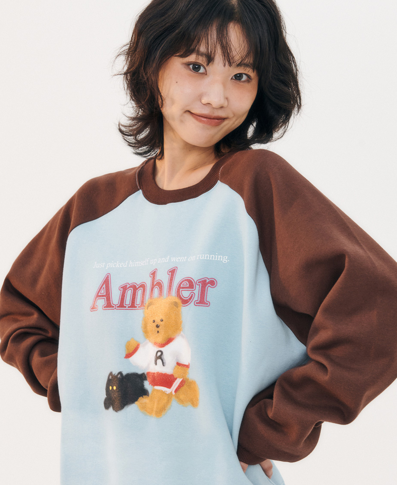 Running Bear Sweatshirt Blue