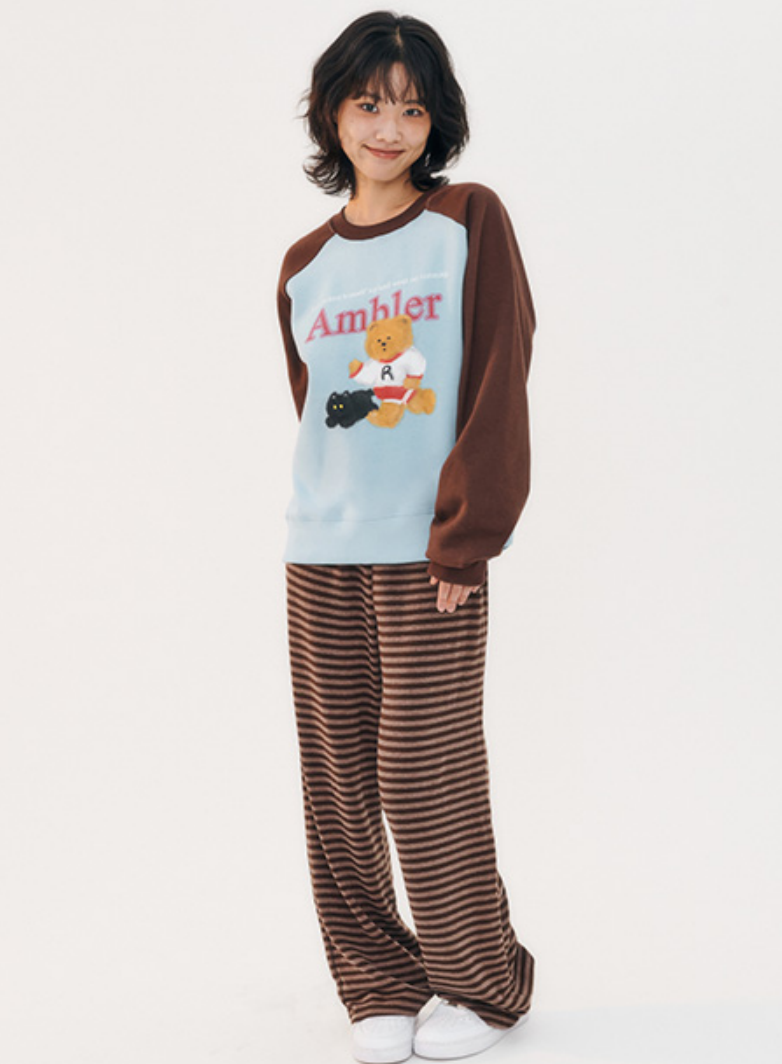 Running Bear Sweatshirt Blue