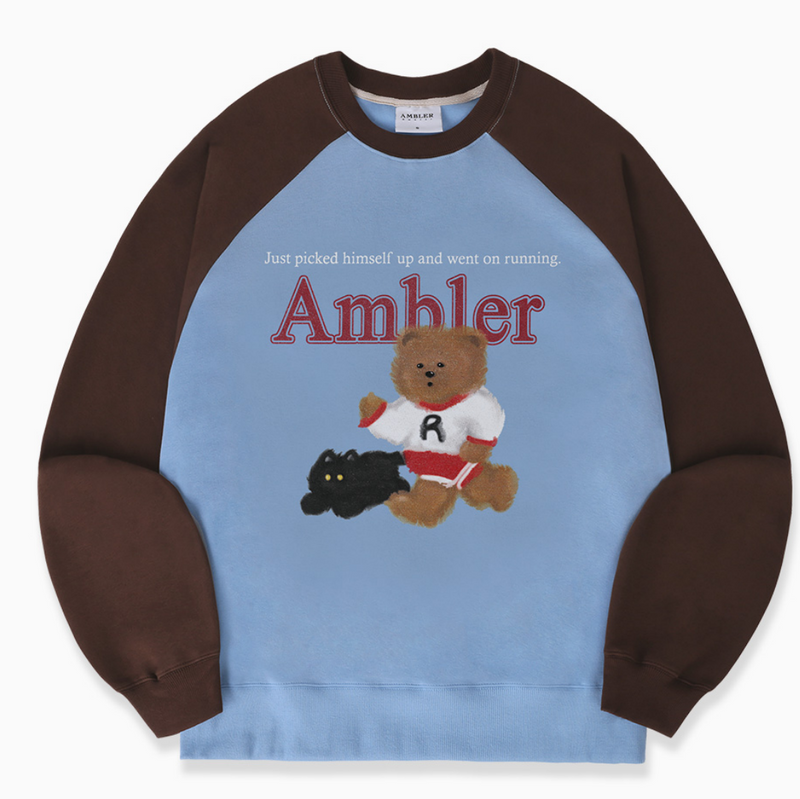 Running Bear Sweatshirt Blue