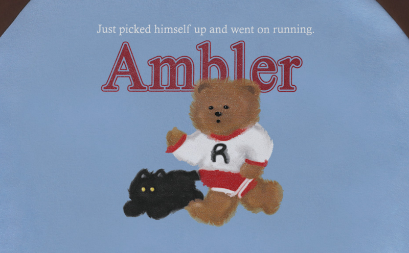 Running Bear Sweatshirt Blue