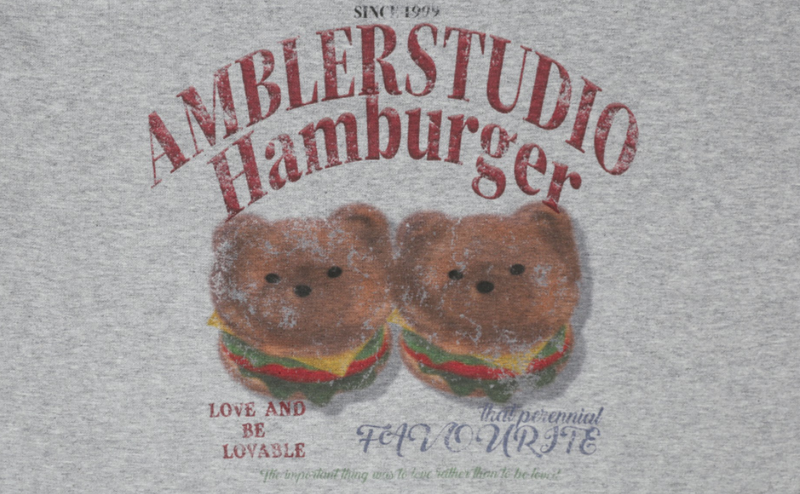 Buger Bear Sweatshirt Melange Grey
