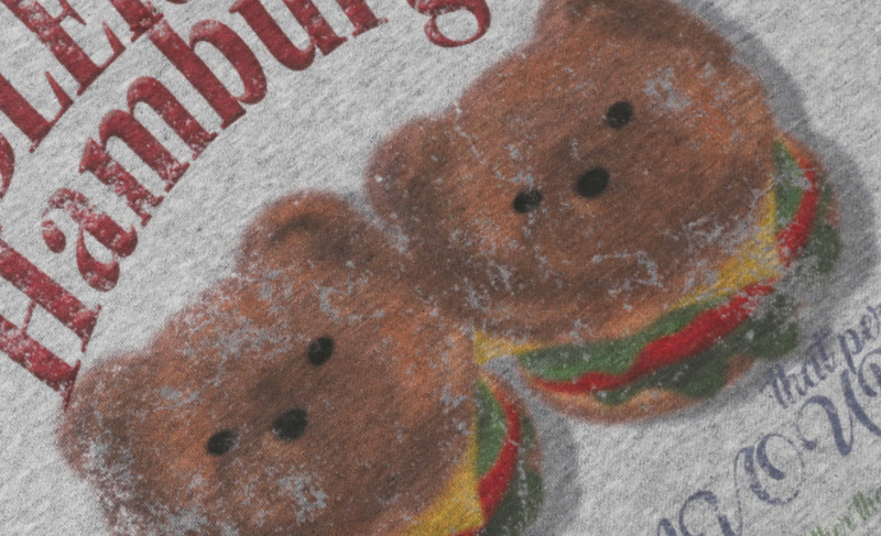 Buger Bear Sweatshirt Melange Grey