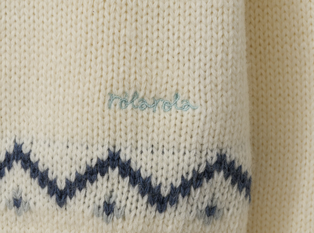 Cowichan Jacquard Knit Cardigan Ivory