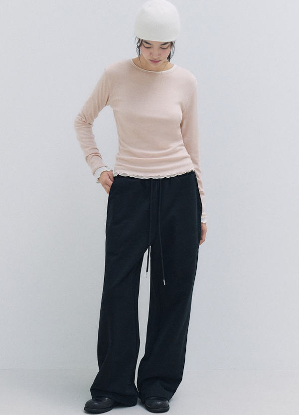 Nubasic Punching T-shirt Pink Beige