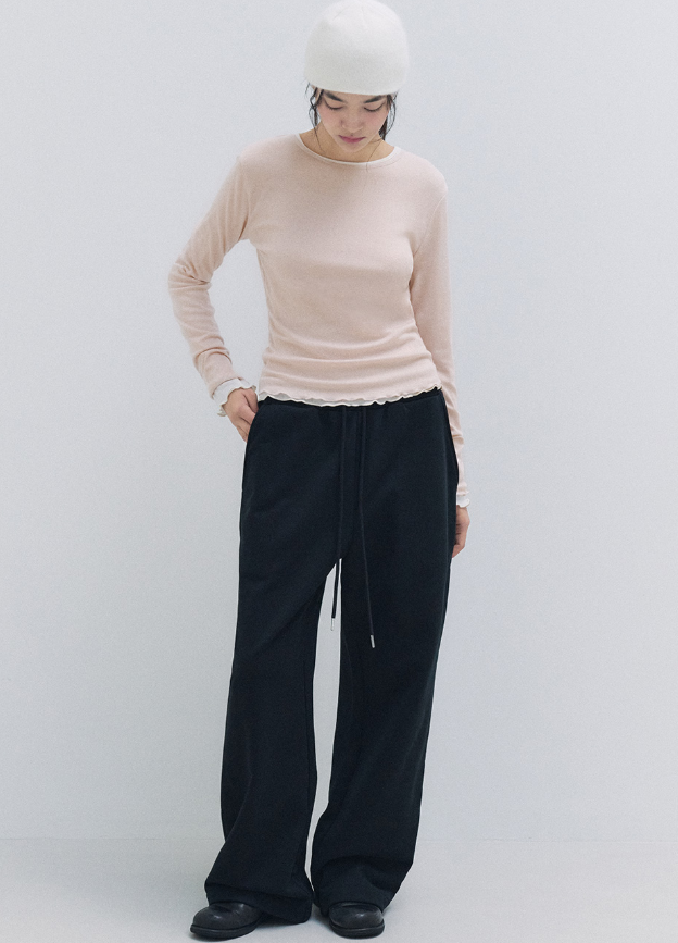 Nubasic Punching T-shirt Pink Beige