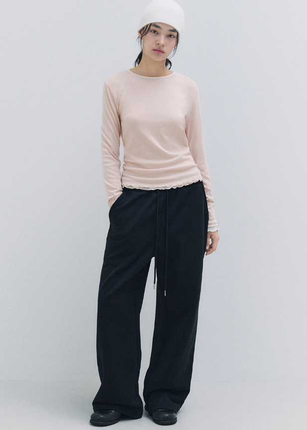 Nubasic Punching T-shirt Pink Beige