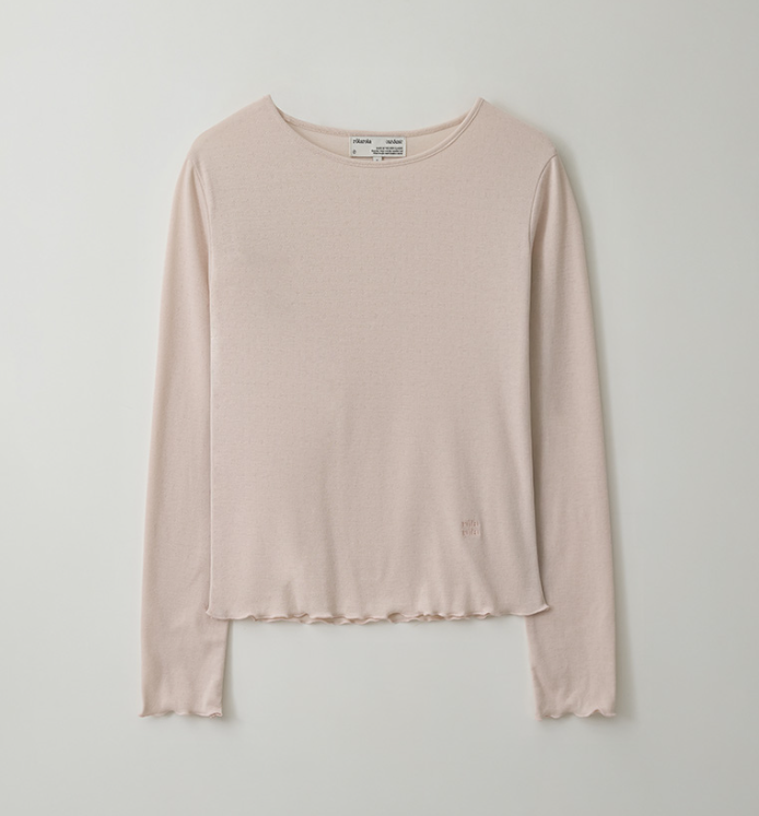 Nubasic Punching T-shirt Pink Beige