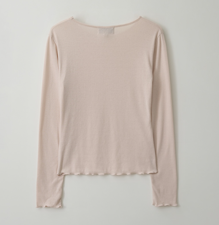 Nubasic Punching T-shirt Pink Beige