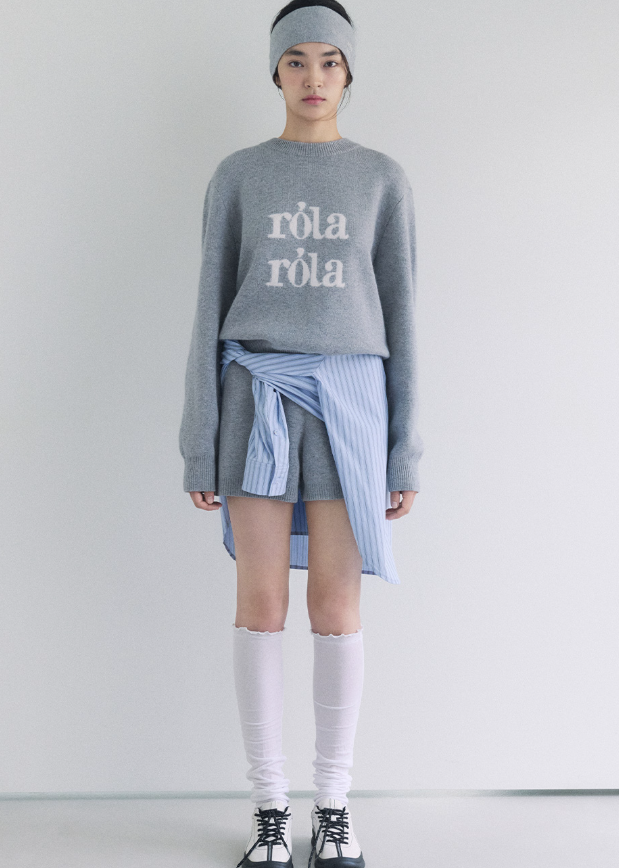 Nubasic Rola Jacquard Knit Grey