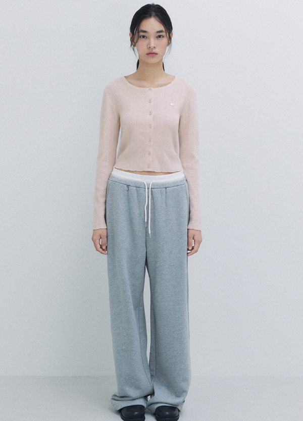 Nubasic Skashi Knit Cardigan Baby Pink