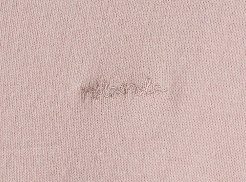 Wool Blended High Neck Knit Cardigan Pink