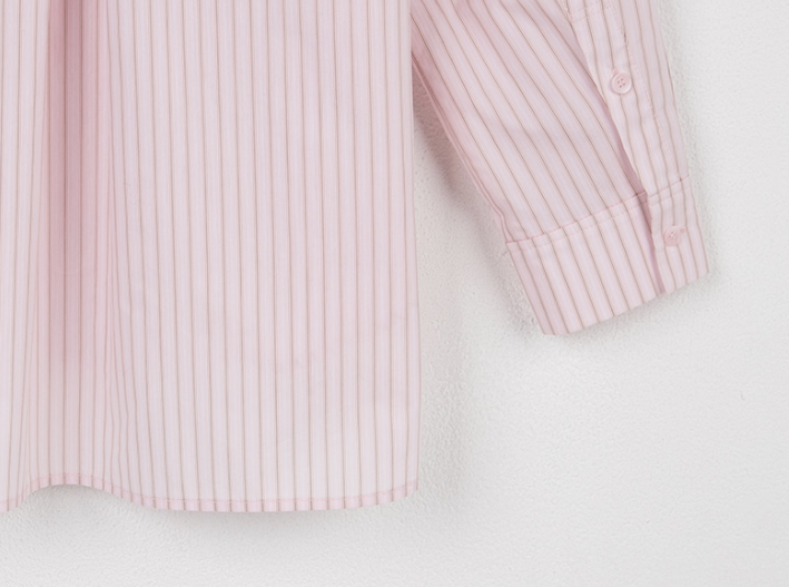 Oversize Stripe Shirt Pink